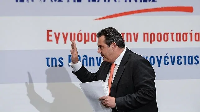 El exministro de Defensa, Panos Kamenos, líder de Griegos Independientes