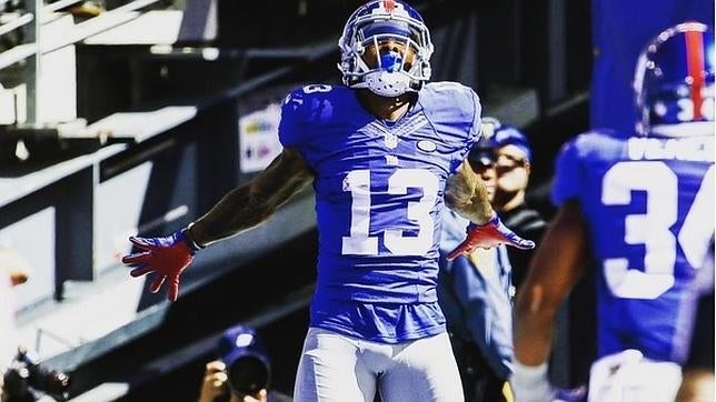 Odell Beckham Jr., la estrella del fútbol americano que imita a Cristiano Ronaldo