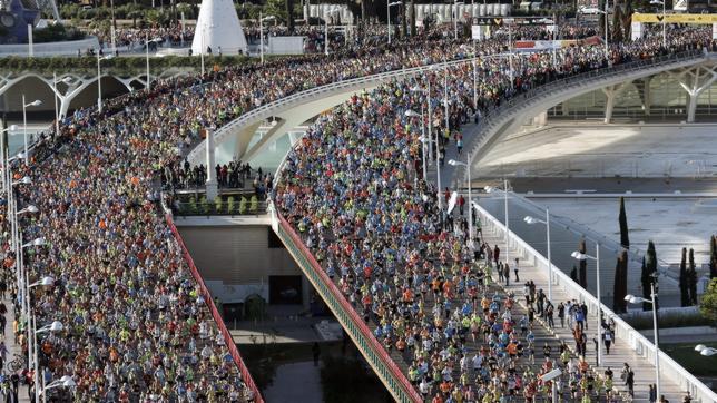 Imagen de la pasada edición del Maratón de Valencia
