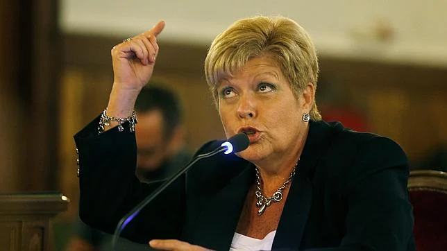 Imagen de Milagrosa Martínez durante su declaración