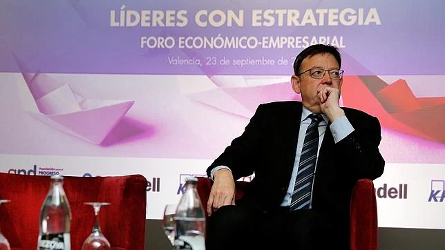 Ximo Puig en el foro económico-empresarial «Líderes con estrategia»