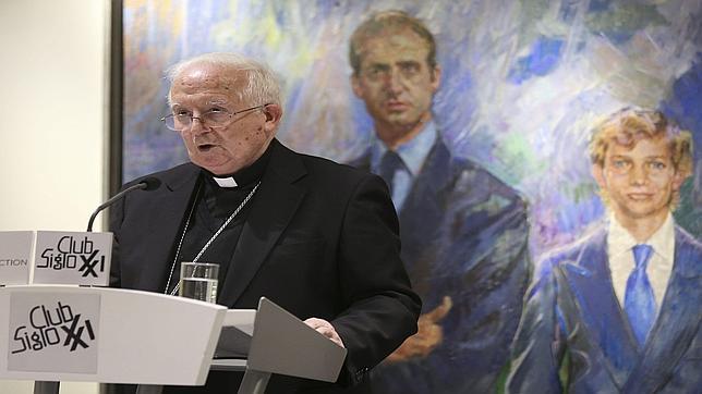 Imagen de archivo del cardenal Cañizares durante una conferencia en Madrid