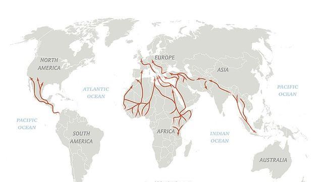 Las cuatro grandes rutas mundiales de la inmigración