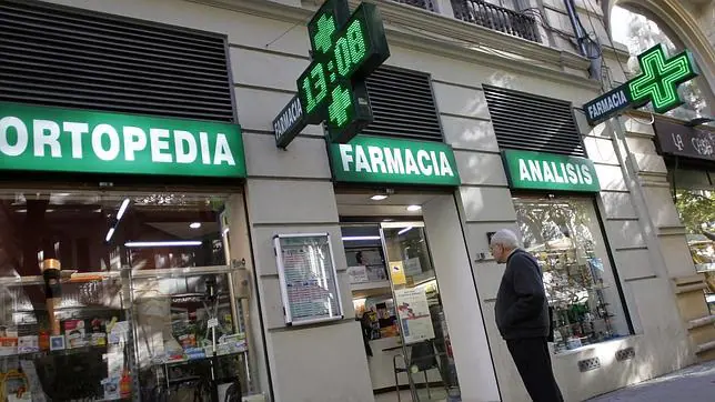 Imagen de una farmacia del centro de Valencia