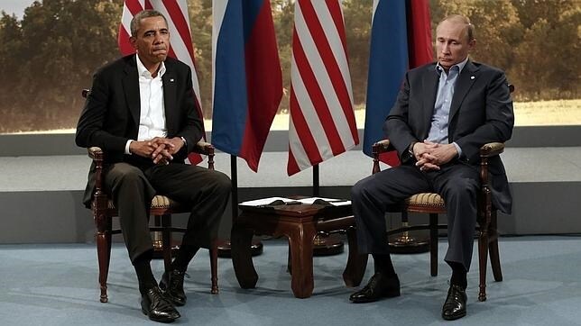 Obama y Putin durante un encuentro en 2013