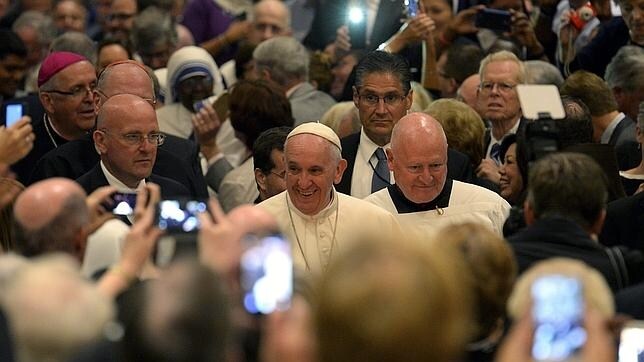 El Papa Francisco, a su llegada a la Catedral de San Patricio en Nueva York