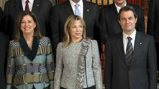 Joana Ortega, Irene Rigau y Artur Mas
