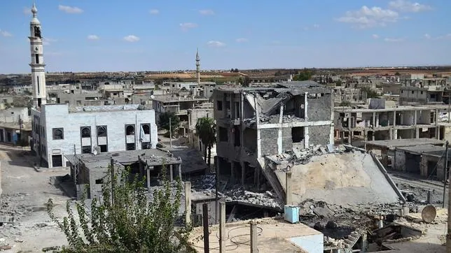 Talbisse, en Homs, después de los primeros ataques de Rusia en Siria