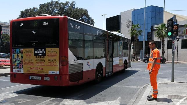 Autobús urbano en Alicante