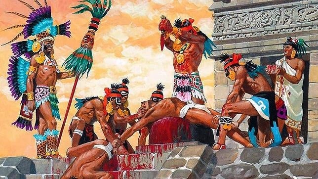 Las crueles torturas de los caníbales aztecas a la caravana de Hernán Cortés