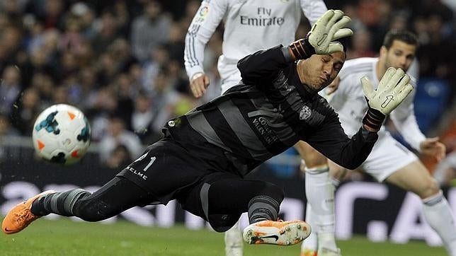 Keylor Navas, imbatido en Liga en el Bernabéu en 2015