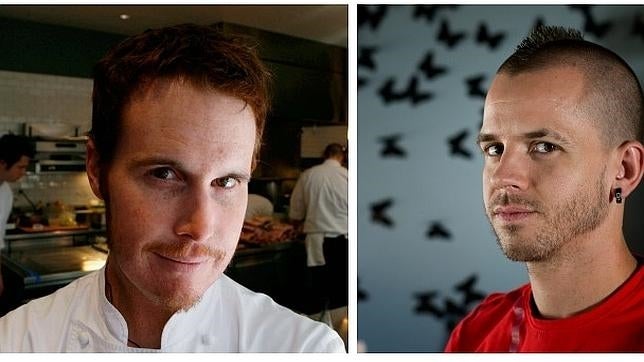 Grant Achatz (izqud.) y David Muñoz