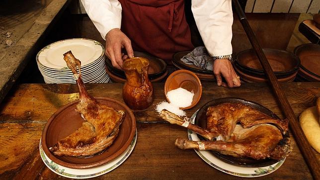 Tradicional lechazo vallisoletano