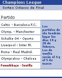 El Sevilla se empareja con el Fenerbahçe