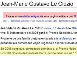 Wikipedia dio por muerto al Nobel de Literatura en dos ocasiones poco después de conocerse la noticia