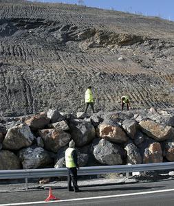 Once carreteras afectadas por el temporal en Andalucía