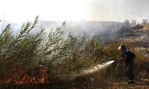 Controlado un nuevo foco del incendio de ayer en Gelves