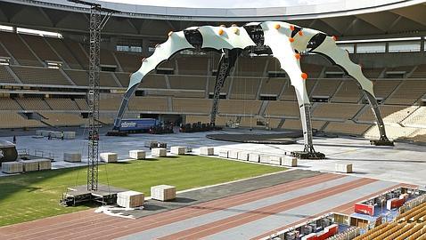 Las vigas del estadio estaban desplazadas entre 8 y 10 centímetros