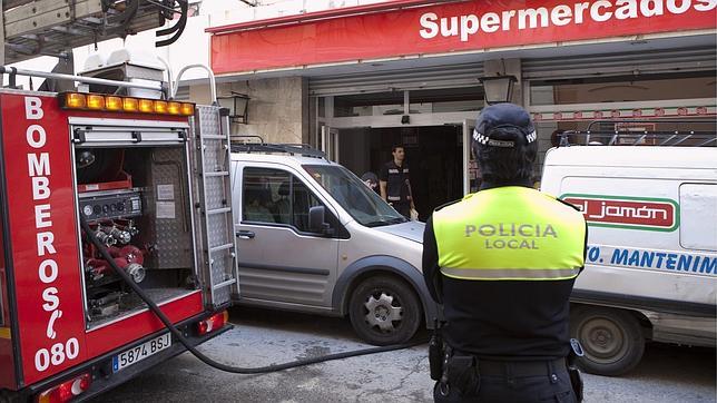 Incendio en un supermercado del Casco Histórico