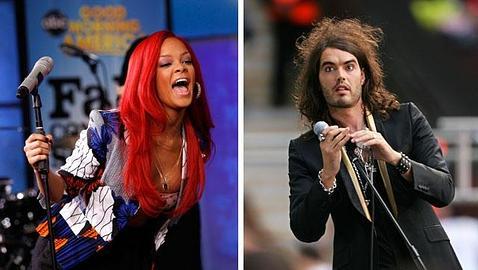 Las tensiones entre Rihanna y Rusell Brand, la pareja de Katy Perry