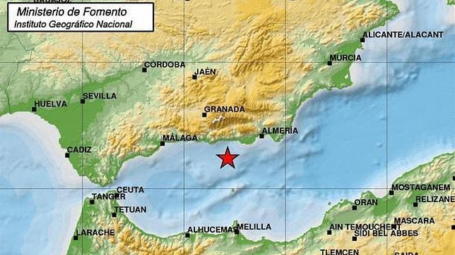 Sentidos dos terremotos de 2,8 grados en la provincia de Almería