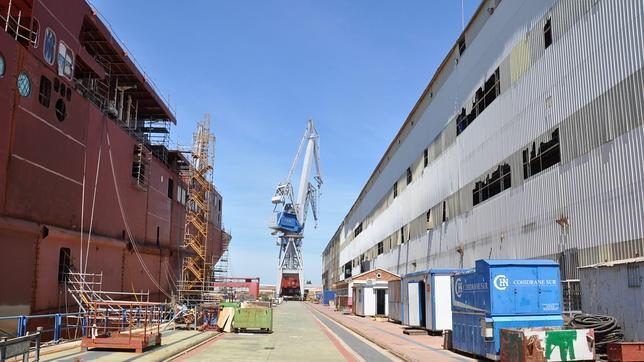 El «Viking Line» quedó a medio construir