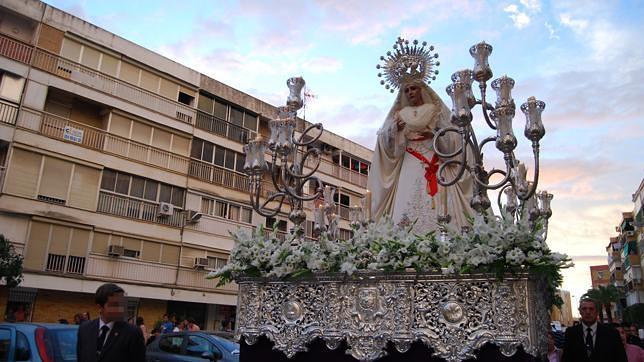 La Virgen de la Paz de las Tres Caídas estará en la Oliva una semana