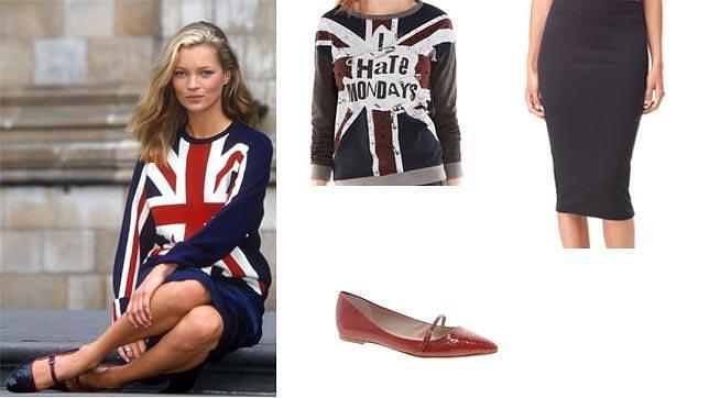 Sudadera de Bershka, falda de Stradivarius y zapatos de Asos