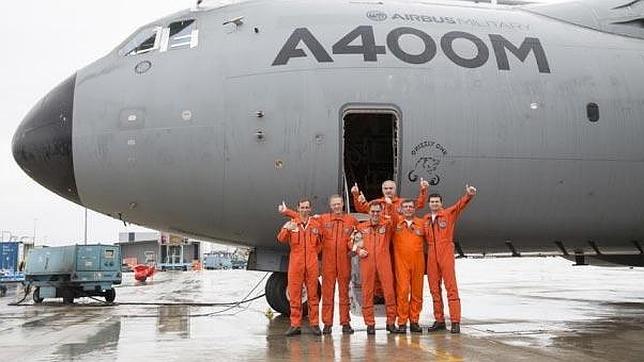 El último vuelo del primer A400M