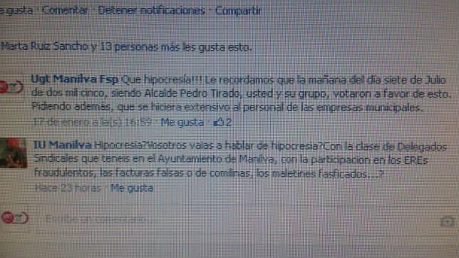 «IU Manilva» sale en defensa de Antonia Muñoz