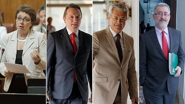 Los exconsejeros Aguayo, Ávila, Recio y Vallejo ya saben que están «preimputados» en el caso ERE