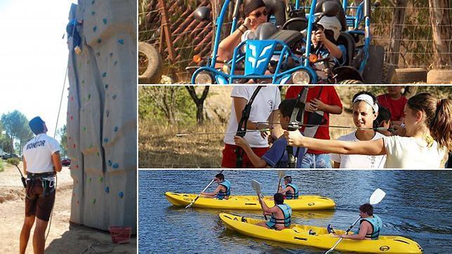 Los deportes más variados y la aventura se dan la mano en el campamento de Las Cabañas del Pintado