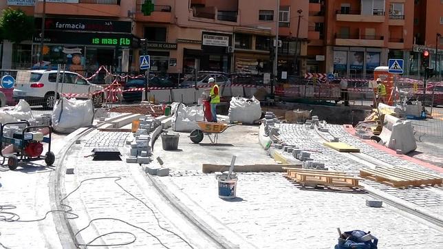 Obras del metro de Granada
