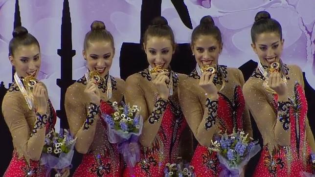 Lourdes Mohedano, campeona del mundo en mazas