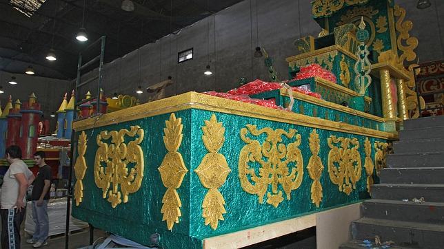 El diseño de las carrozas es muy llamativo