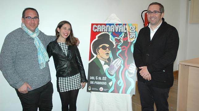 La palaciega Inma Fierro recrea en su cartel las antiguas murgas del carnaval