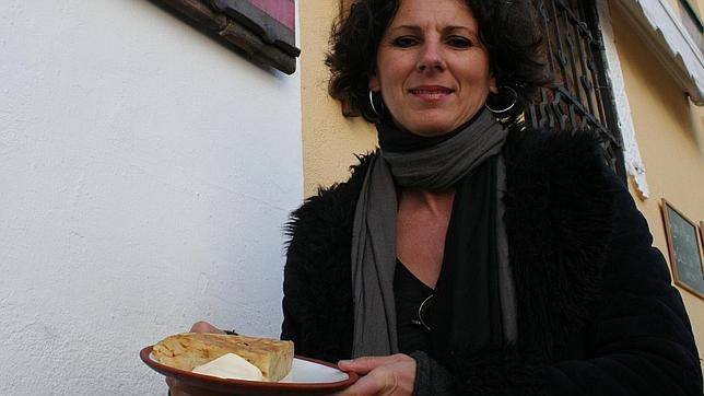 Carmen Villafaina, con su plato exclusivo de los viernes