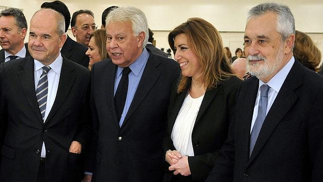 Manuel Chaves, Felipe González, Susana Díaz y José Antonio Griñán