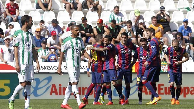 El Córdoba-Barça, la peor asistencia de la temporada en El Arcángel