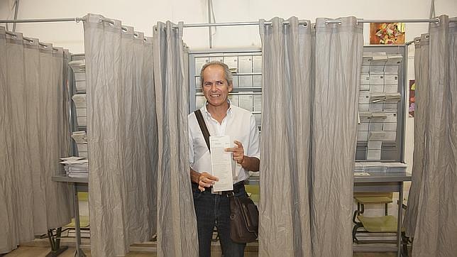 Blázquez, candidato de Ganemos, una de las nuevas fuerzas que entra en el Ayuntamiento de la capital