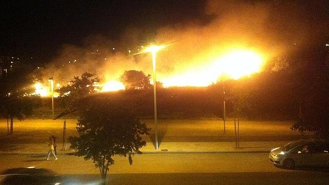 Quinto incendio en la zona de la Arruzafa en una semana