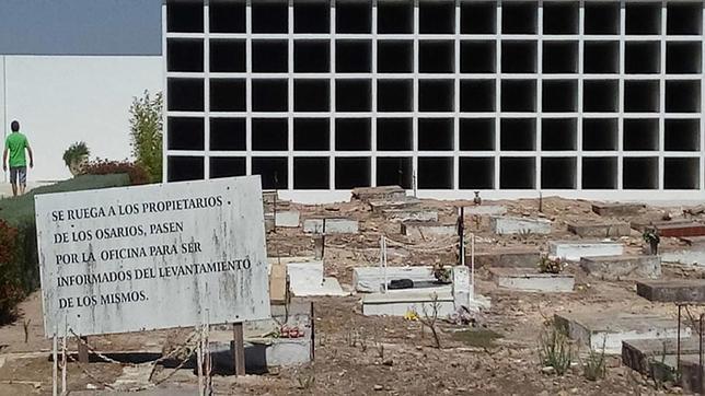 Construyen en el cementerio de Utrera nichos sobre una fosa con restos de republicanos fusilados