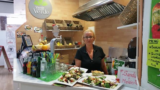 Imagen de algunas de las ensaladas que se pueden degustar en Verde que te quiero verde