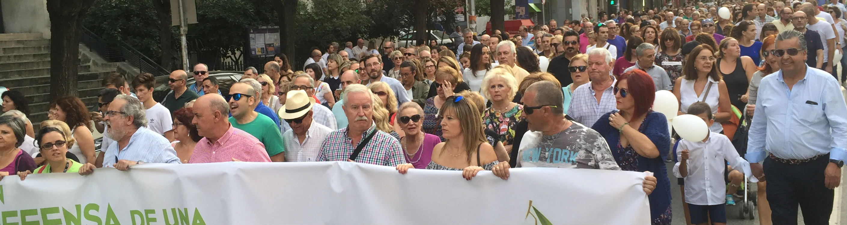 Miles de personas han participado en la manifestación para exigir mejoras en la sanidad de Jaén