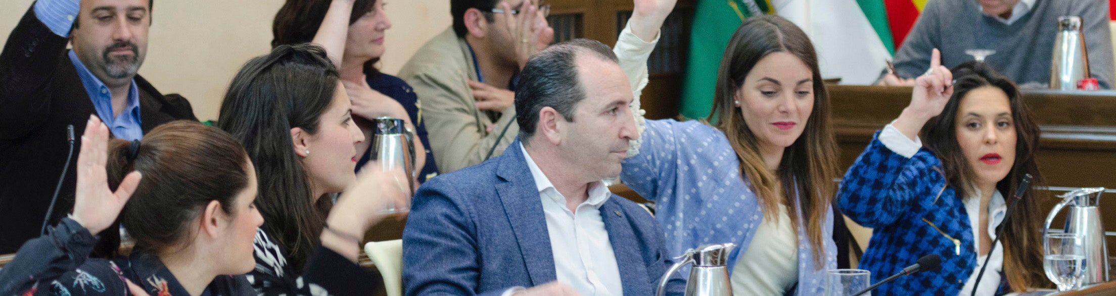 El Grupo Municipal del PP de Almonte en una de las sesiones plenarias de esta legislatura