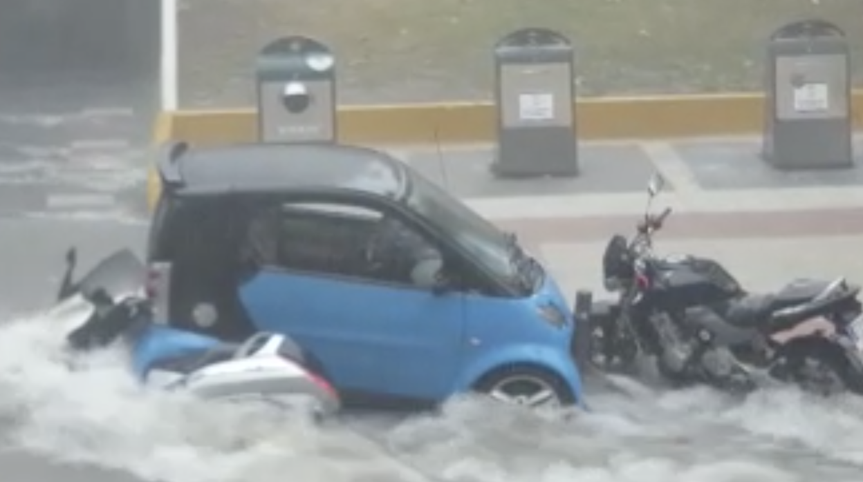 Una de las inicidencias en San Pedro de Alcántara en Marbella