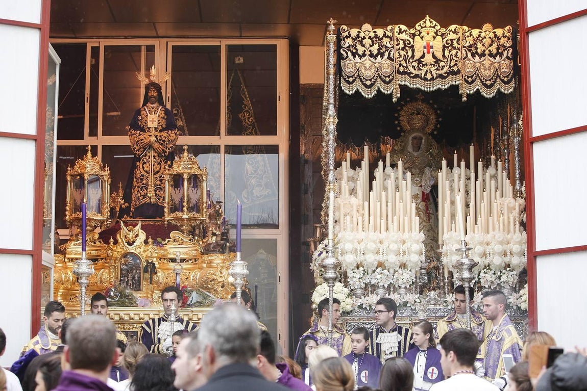 La lluvia impidió al Rescatado salir en estación de penitencia