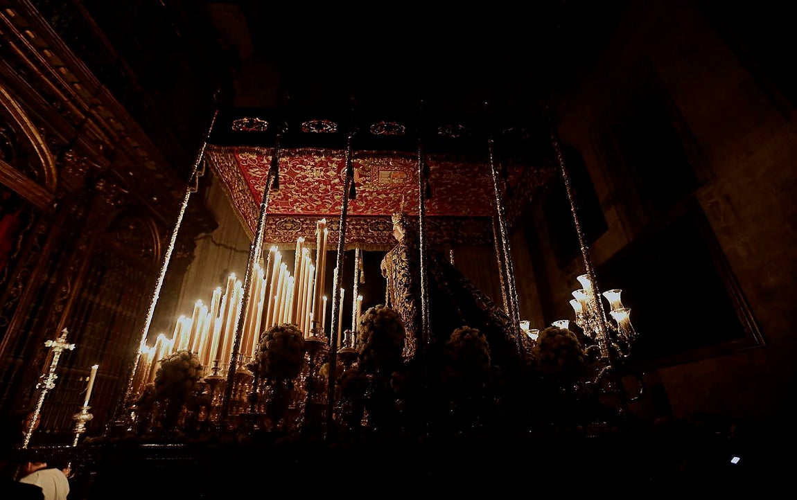 La Madrugada en el interior de la Catedral, por Serrano