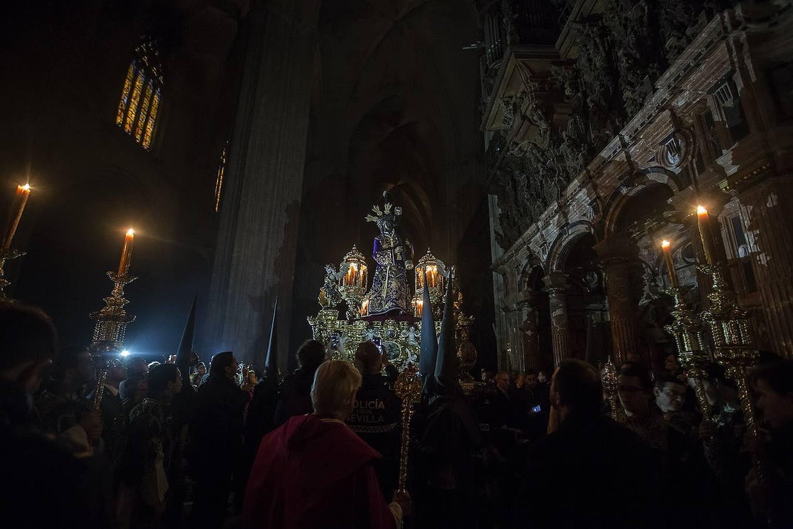 La Madrugada en el interior de la Catedral, por Serrano
