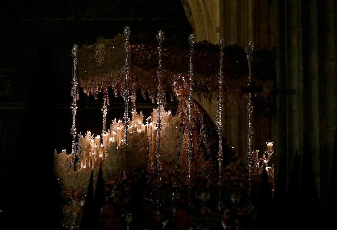 La Madrugada en el interior de la Catedral, por Serrano